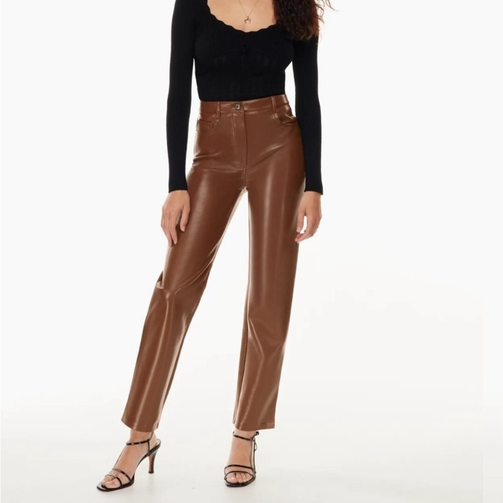 Aritzia Melina Leather Pants - Picture 1 of 8